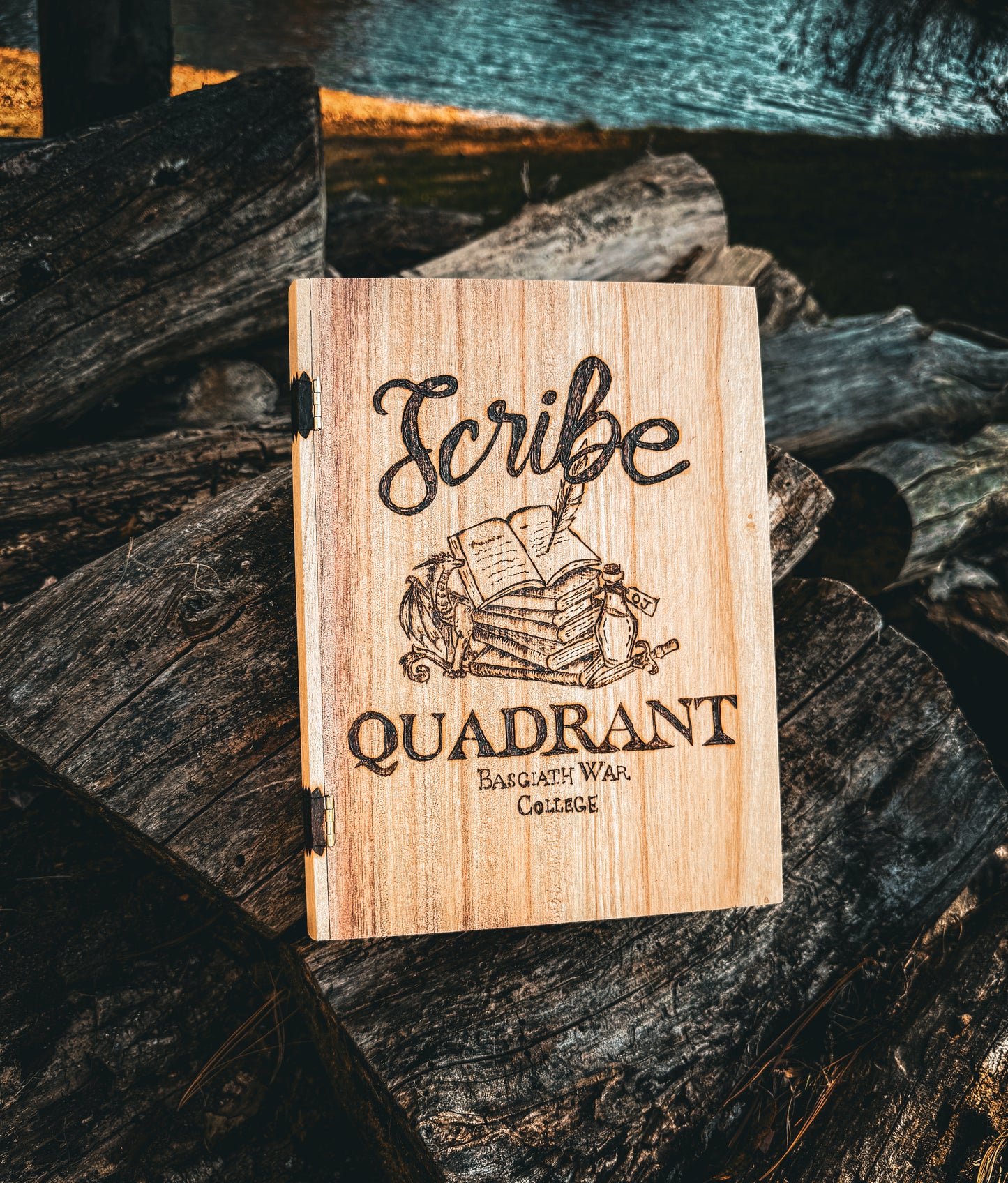 Fourth Wing inspired wooden keepsake box