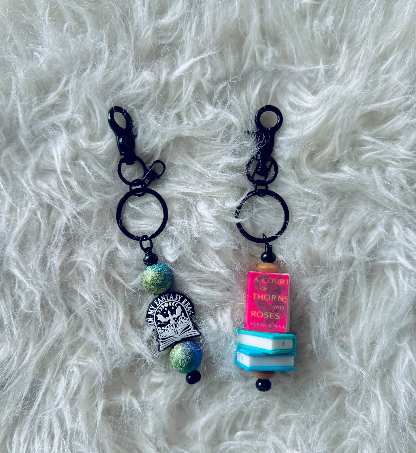Bookish keychains