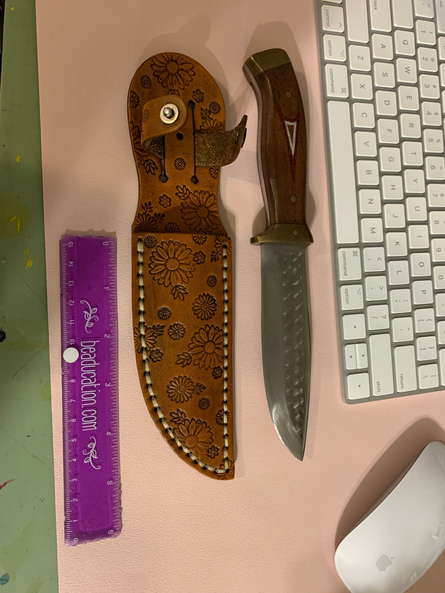 Cowboy boot knife sheath