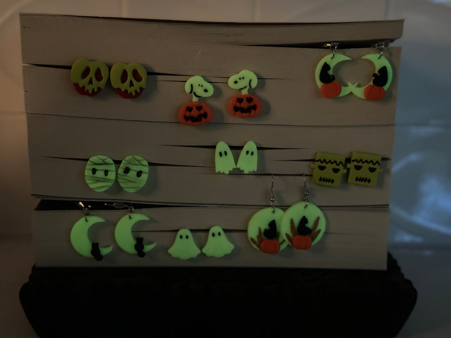 Poly clay Halloween earrings
