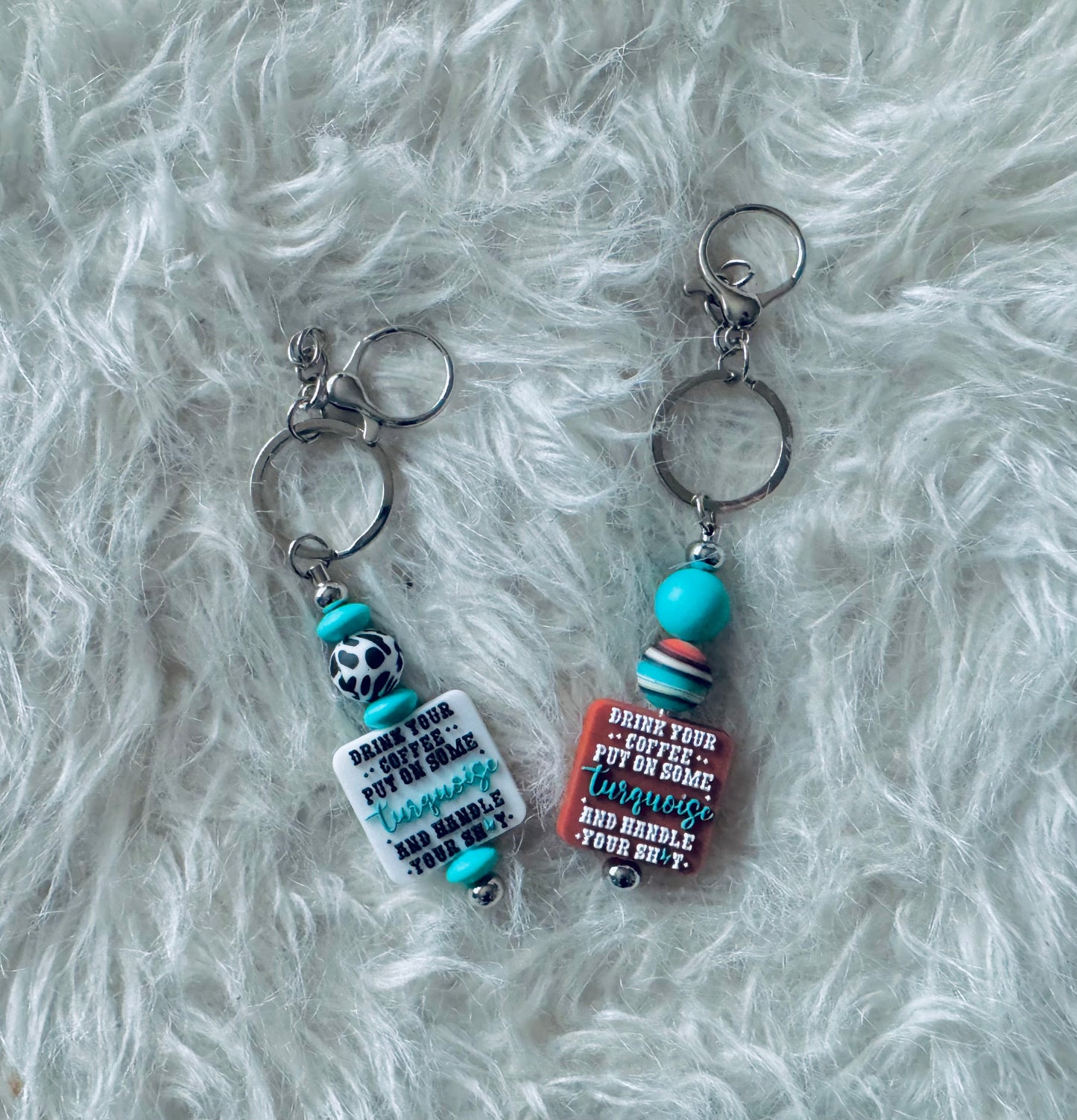 Cowgirl keychain