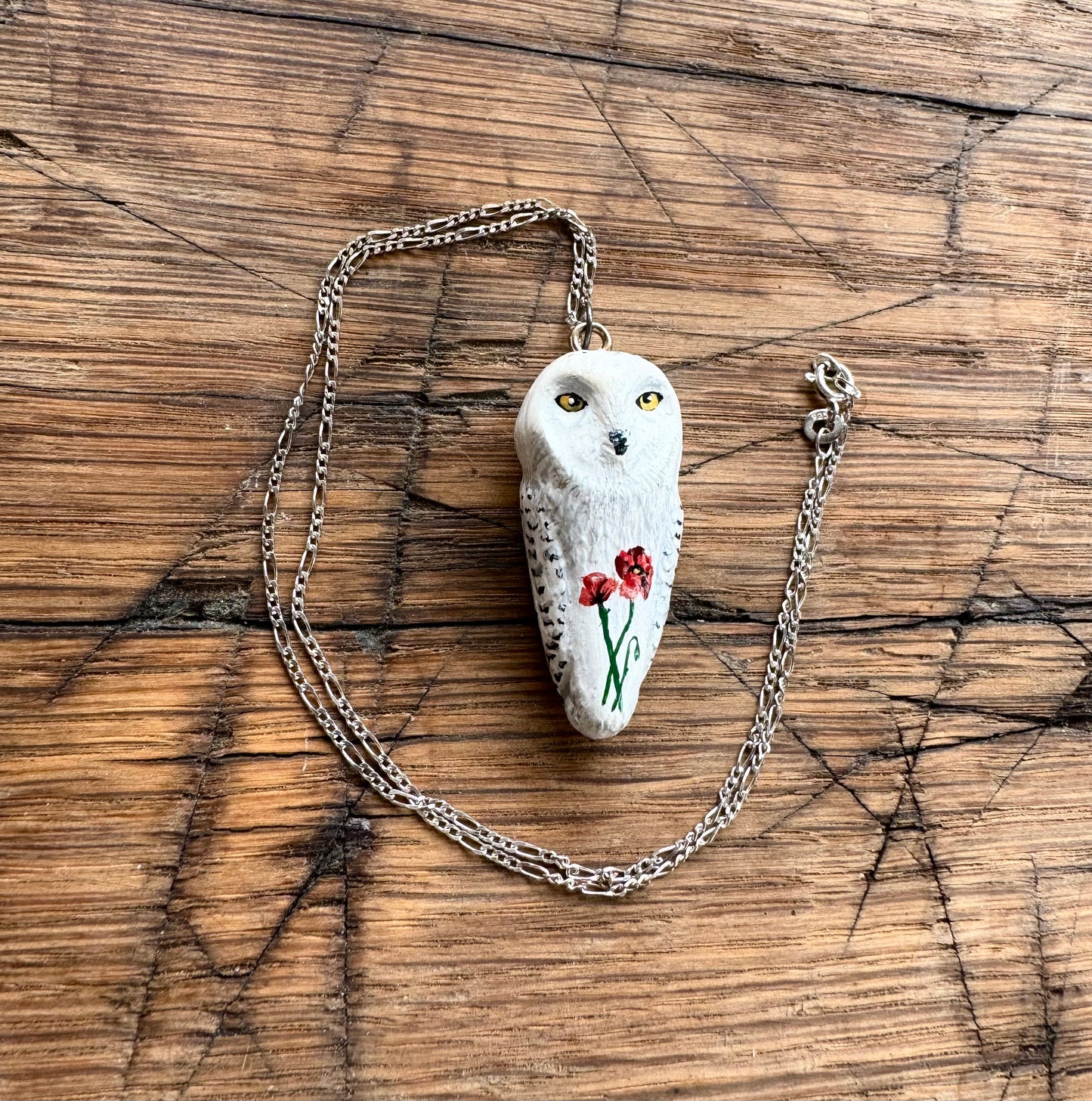 Snowy Owl necklace