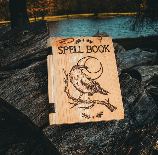 Witchy wood burned keepsake box