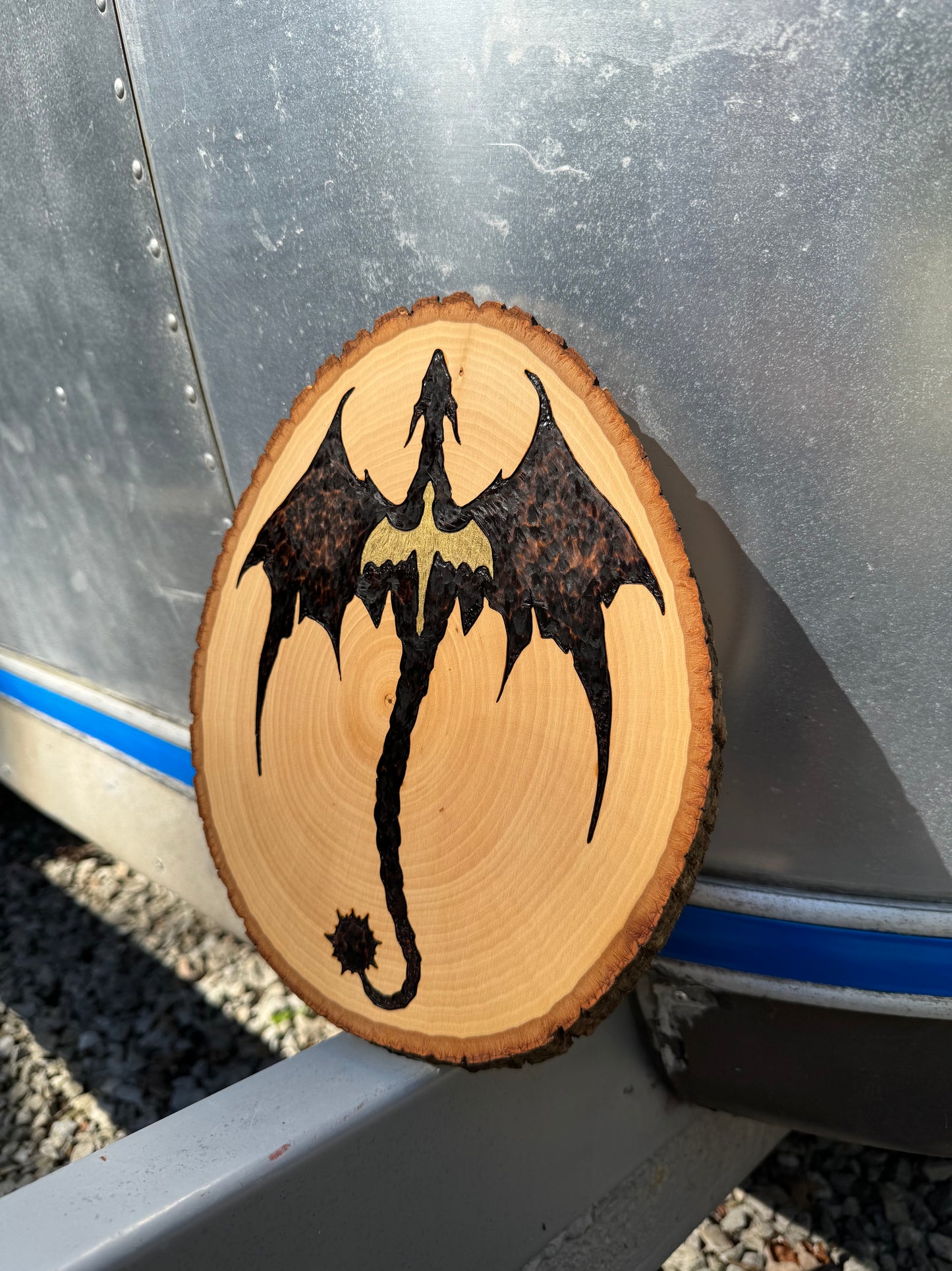 Fourth Wing inspired wood plaque