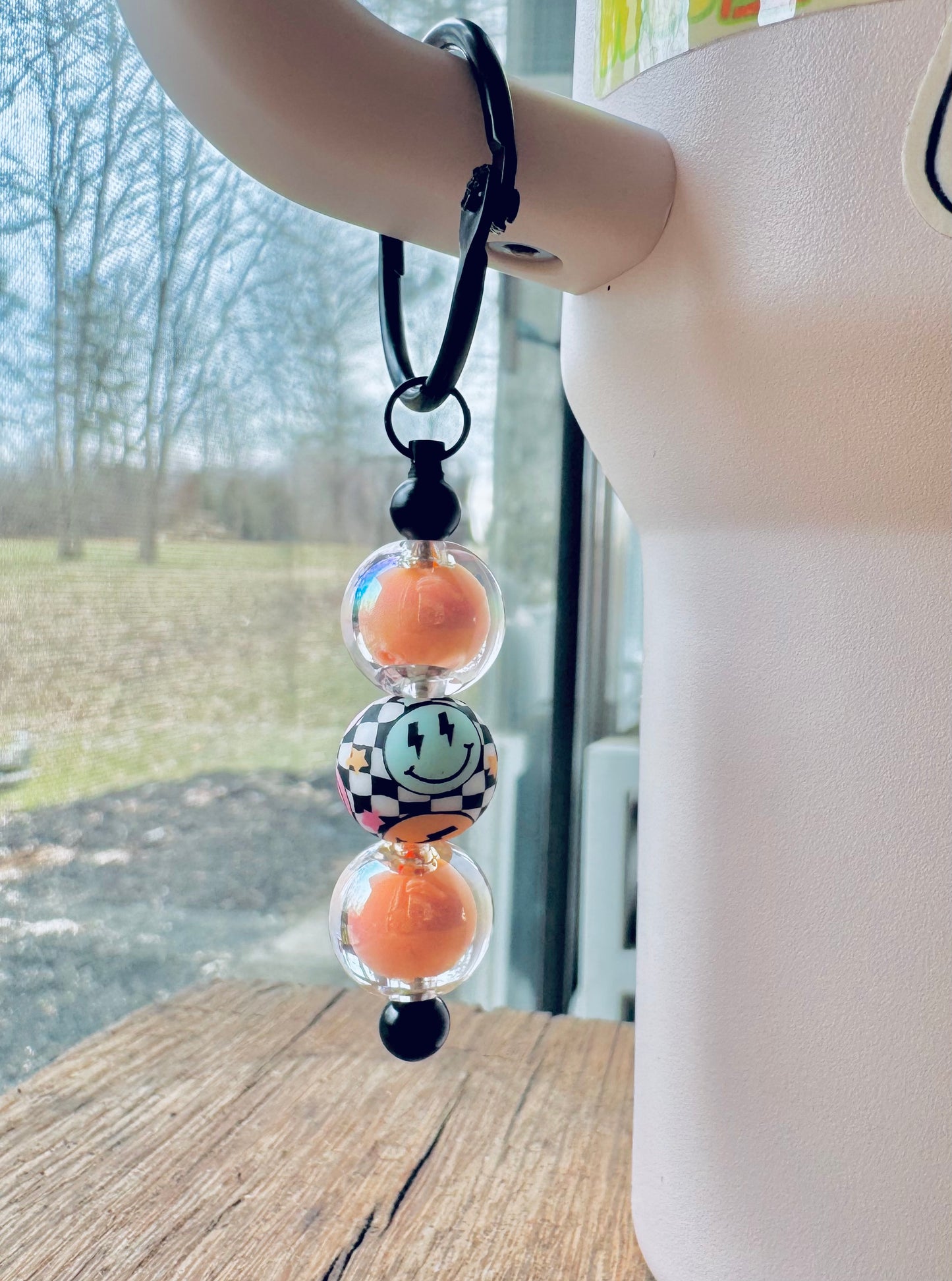 Travel mug handle charms