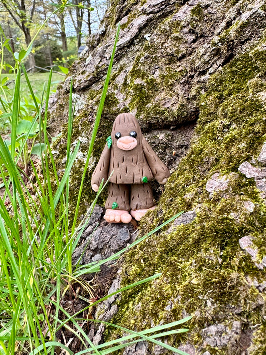 Tiny poly clay big foot