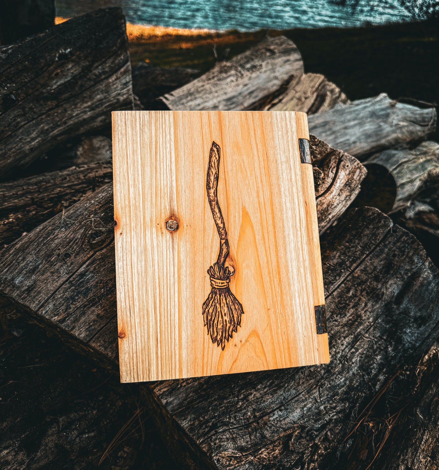 Witchy wood burned keepsake box