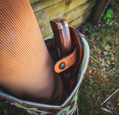Cowboy boot knife sheath